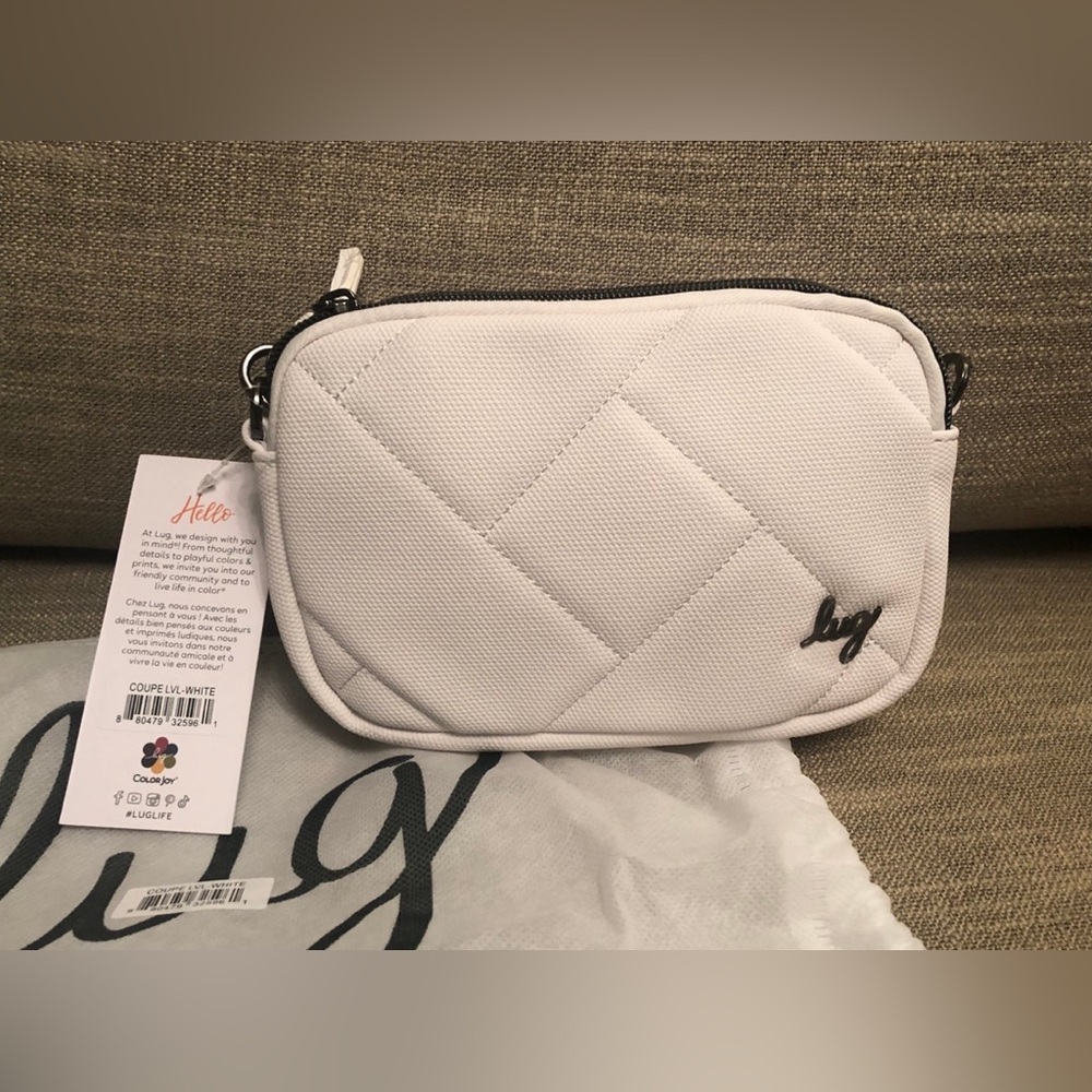 Lug Matte Luxe Coupe in White NWT